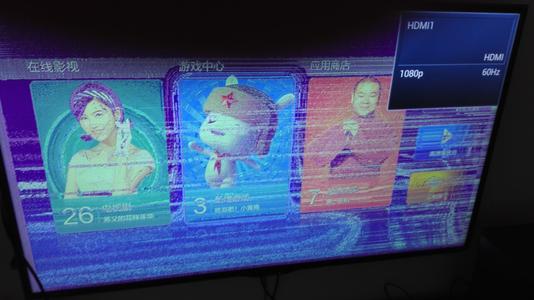 电视花屏了怎么调回来